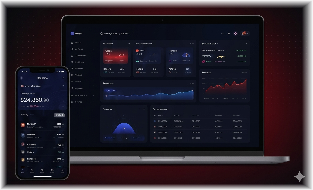 Dashboard and mobile app by Fayek Agency